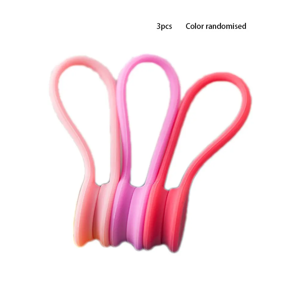 3 шт. магнитные кабельные стяжки зажимы для наушников шнур обертывания