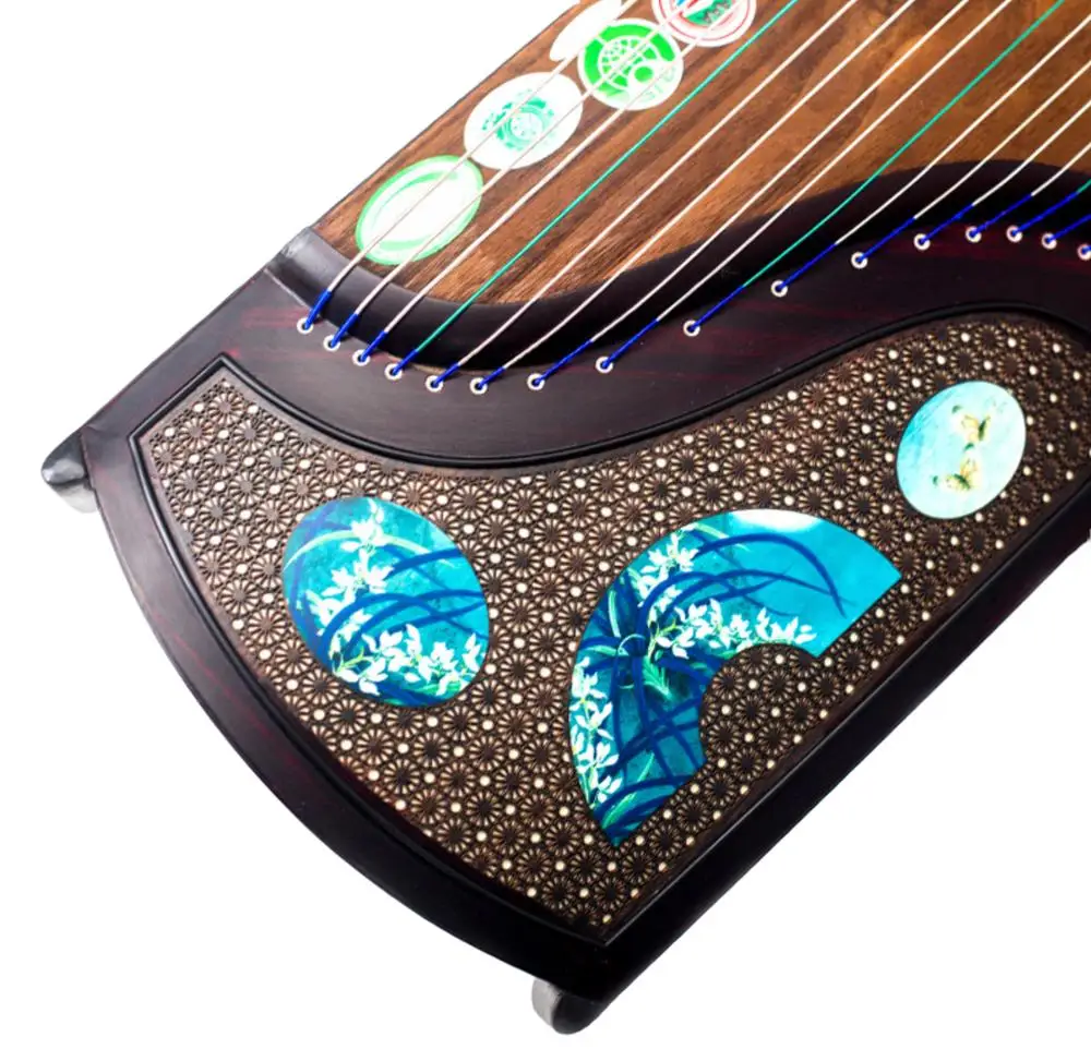 

21string 163cm high-end Guzheng отправляет полный набор аксессуаров для профессиональных игроков и анализаторов