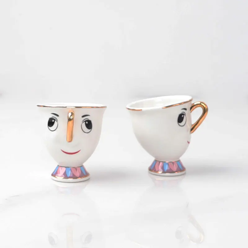 Новый мультяшный чайник Красавица и Чудовище кружка Mrs Potts чип чайный чашка один