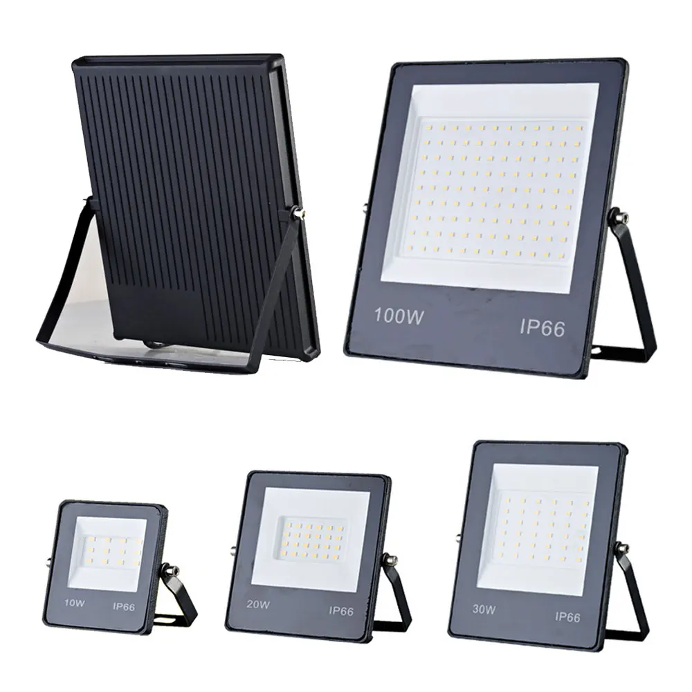 Наружное освещение AC165 265V Светодиодный прожектор ультра тонкий мощностью 10 Вт 20 30