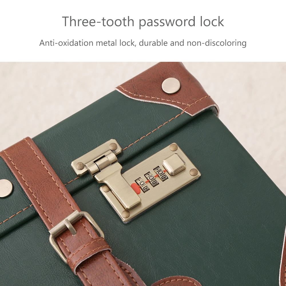 Темно зеленый винтажный чемодан 20 &quot 26&quot Дорожный из искусственной кожи