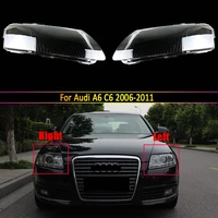 headlamps plastic cover lampshade headlights cover glass headlamp shell for 2006 2007 2008 2009 2010 2011 audi a6 c6