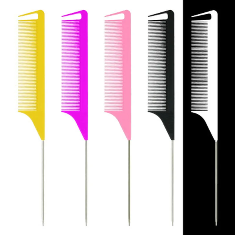 1 шт. Антистатическая мелкозубная расческа для крысиного хвоста парикмахерский