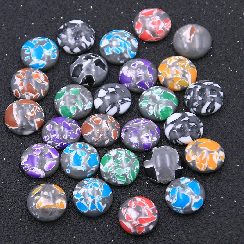 40 шт. 12 мм 6 цветов новые серьги подвески из натуральной руды серого цвета в виде