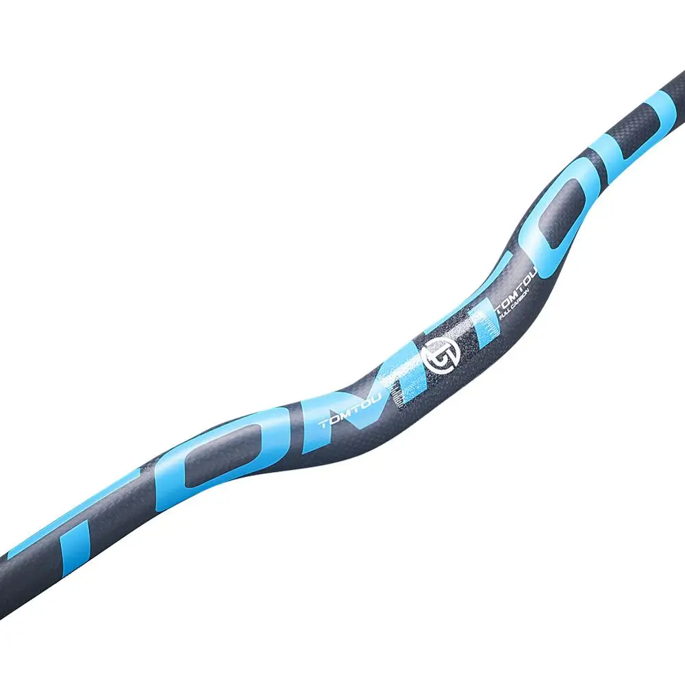 

TOMTOU Carbon Fiber Handlebar Bicycle Mountain Bike MTB Rise Handlebar Width 600mm - 760mm Diameter 31.8