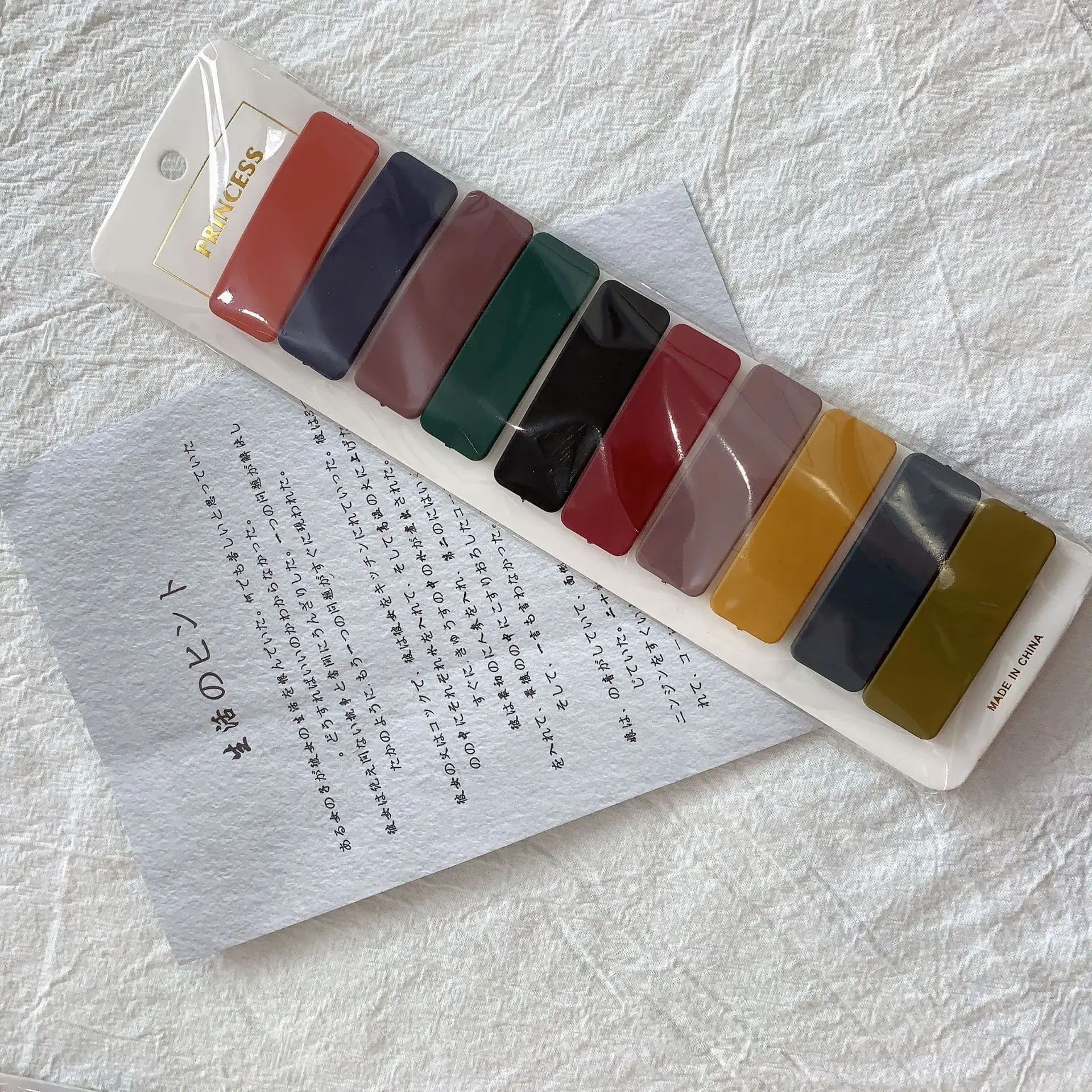 10 шт./упаковка заколки для волос ярких цветов