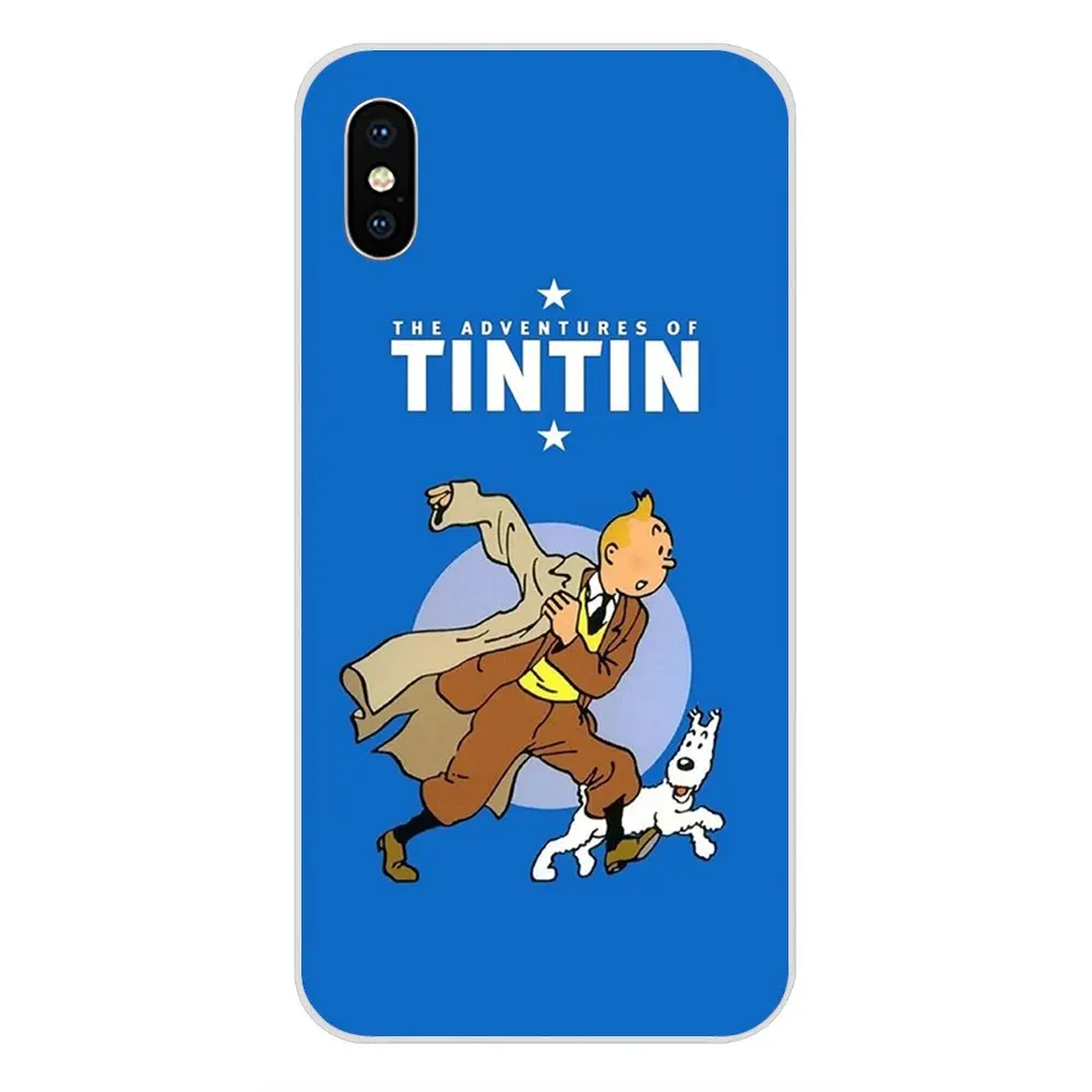 Приключения Тинтина мягкие ТПУ чехлы Капа для Sony Xperia Z Z1 Z2 Z3 Z4 Z5 compact Mini M2 M4 M5 T3 E3 E5 XA