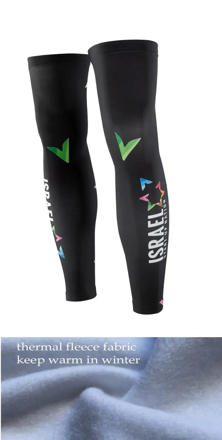 Зимние флисовые теплые гетры 2020 сборная нация Израиля велосипедные уличные
