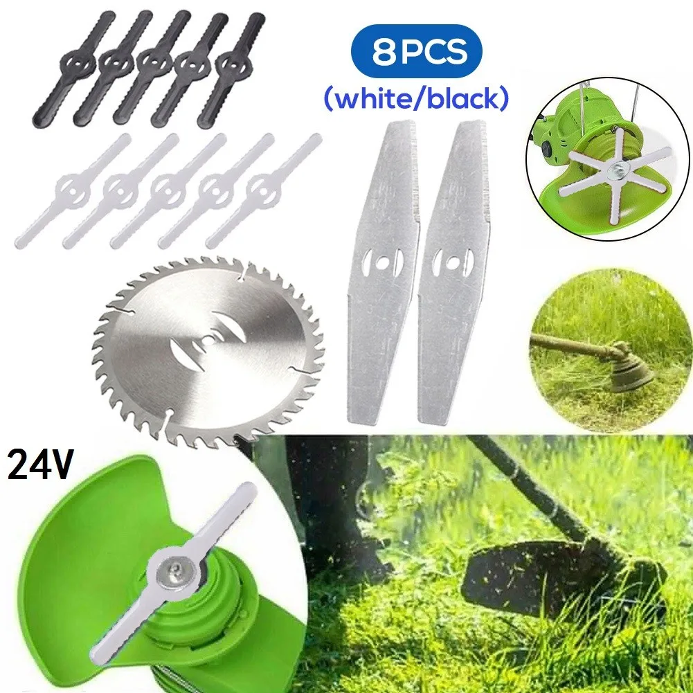 

8pcs Trimmer Blade Lawn Mower Grass Replacement Trimmer Cutter Piece Automower/Gardena Robotic Lawnmower