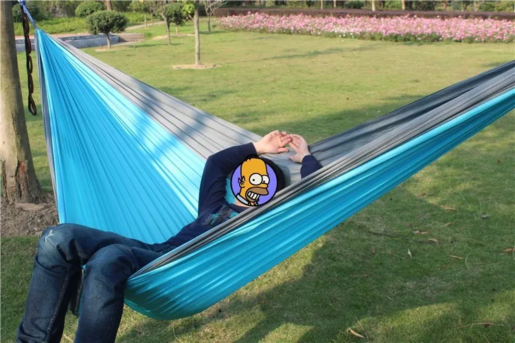 

King Size Ultra-Large 2 People Parachute Hammock Chair Hamak Garden Swing Hanging Outdoor Hamacas Camping 125*78'' 320*200cm