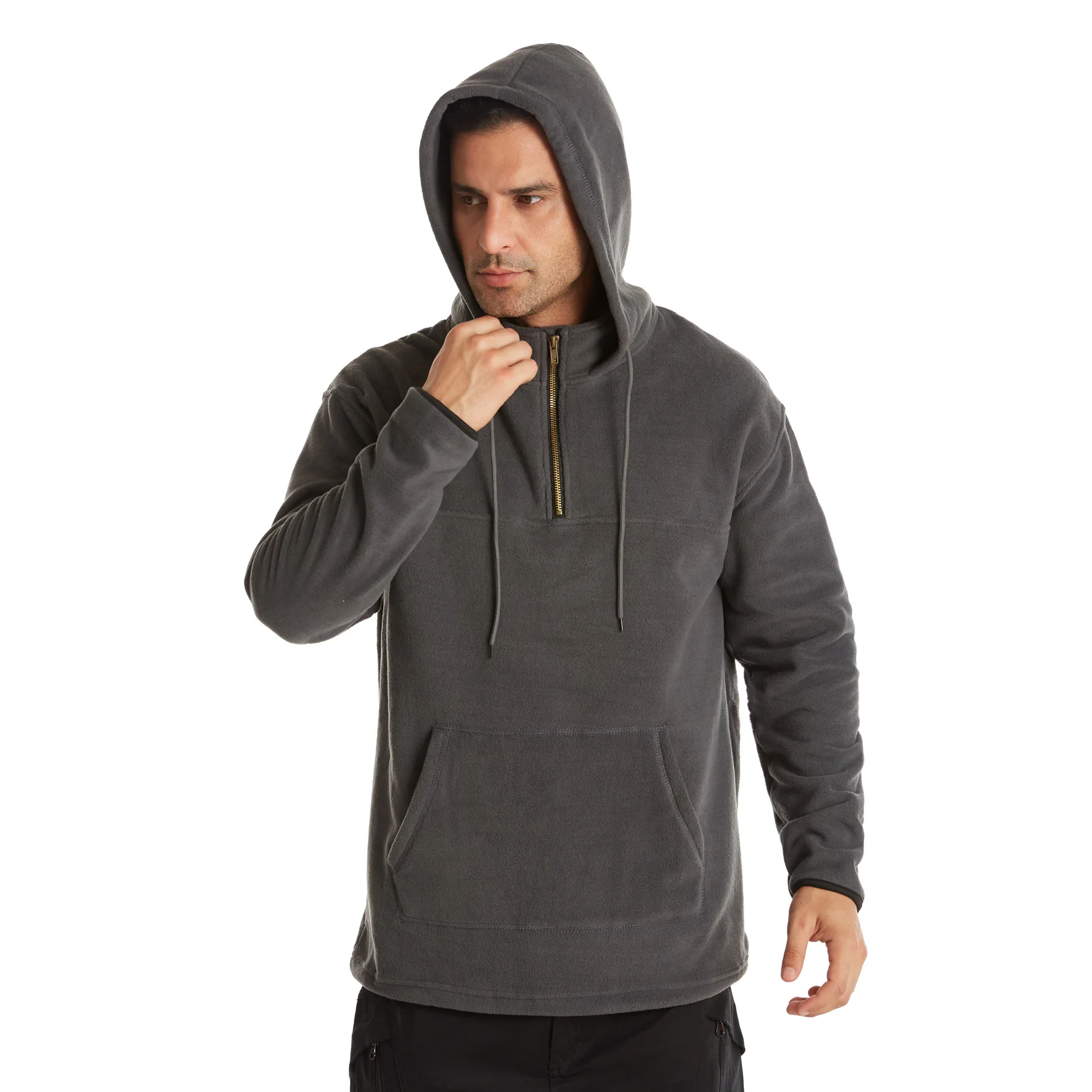 

Men Casual Solid Hoodies Fashion Plus Size Zipper Hooded Sweatshirt Man Autumn Warm Hoody Coat Streetwear Hip Hop