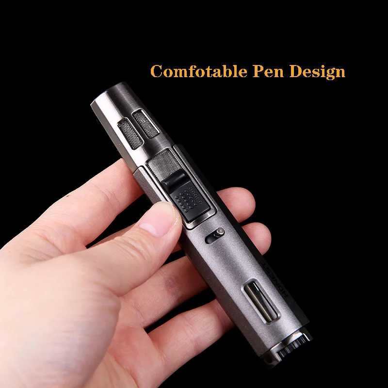 Оригинальная Бутановая газовая зажигалка honest с двойным пересечением прямого