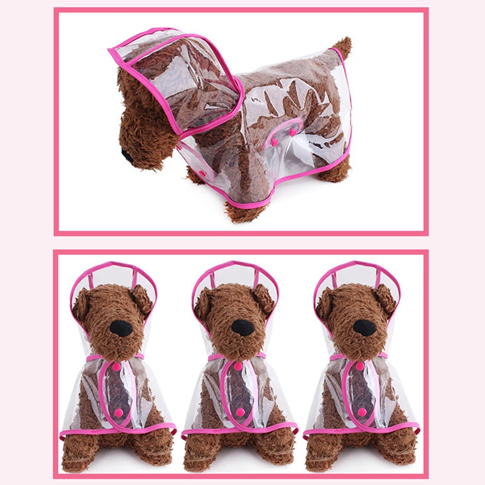 Водонепроницаемый дождевик для домашних животных прозрачный дышащий Pet с