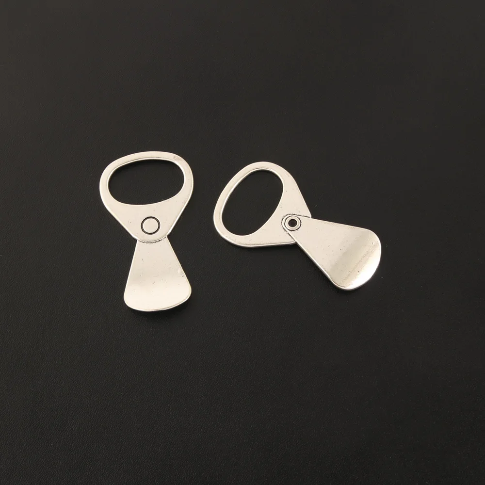 30 шт покрытые серебром Цвет пивной бутылки сплава Кепки Подвески банок Кулоны из