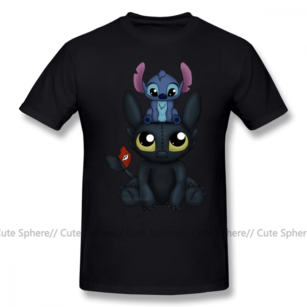 Black Футболка Lilo Stitch, футболка Can I Sit Here, футболка с коротким рукавом и принтом, Мужская Базовая забавная футболка большого размера из 100 хлопка - Цвет: Black