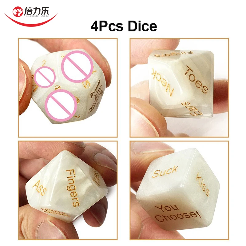 4 шт. игры для взрослых секс в кости осанки Скульптура вечерние флирт Романтика