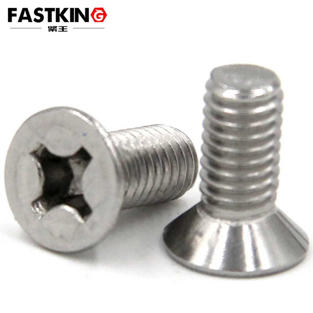 Винты с плоской головкой из нержавеющей стали 400 шт. М1 6 м2 5 м3 304 дюйма винты Phillips