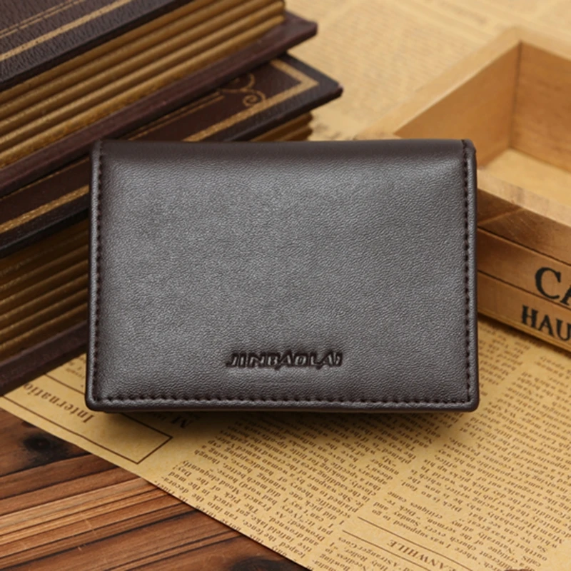 

50LD RFID Wallet Men Small Bifold Faux Leather Pocket Money ID Credit Card Holder