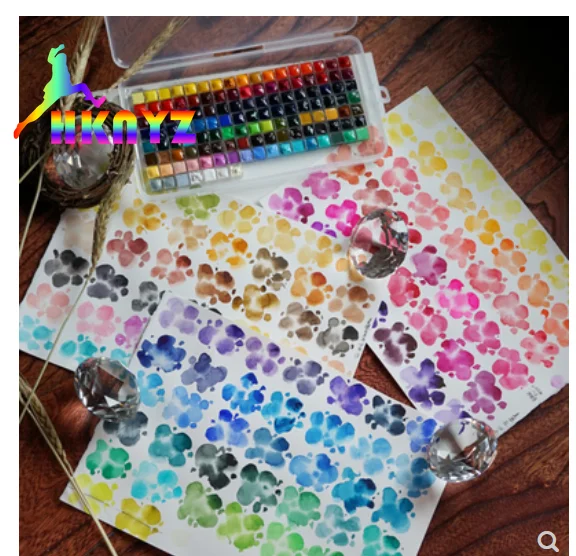 

1 sets MIJELLO Artist Watercolor Gold 126 Full Colors 0.5ml Distributed Water Color Acuarelas Profesionales Colors Set