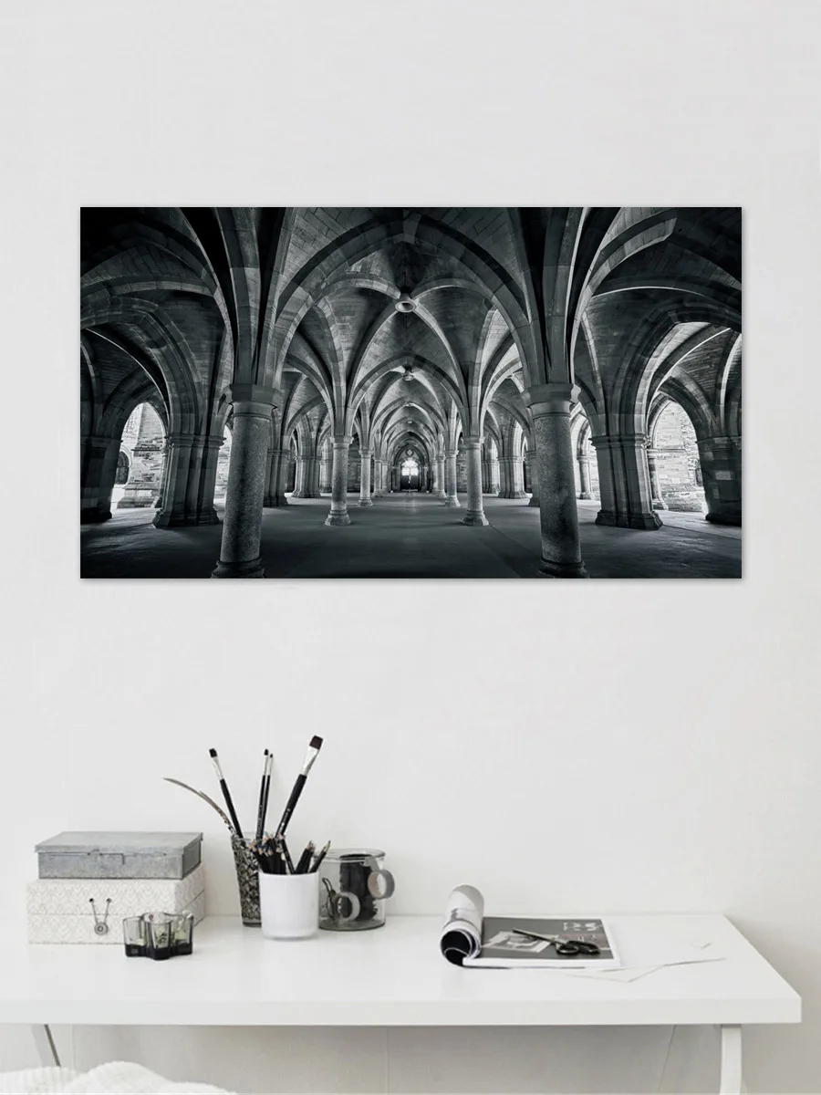 Архитектура Глазго арка столб Художественная ткань фотография украшение для