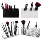 Держатель для кистей для макияжа Органайзер для макияжа коробка для хранения косметики помада карандаш для бровей подставка акриловая прозрачная пластиковая коробка
