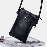wmnuo 2020 phone bag women casual summer zipper small cow leather crossbody shoulder bag ladies money coin bag
