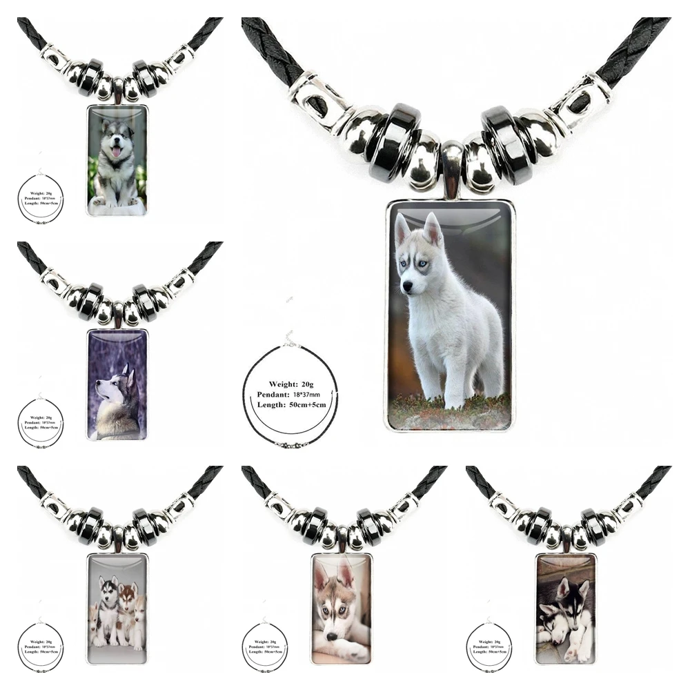 Amazon для влюбленных лучшая дружба Сибирский хаски милые щенки собаки ожерелье со