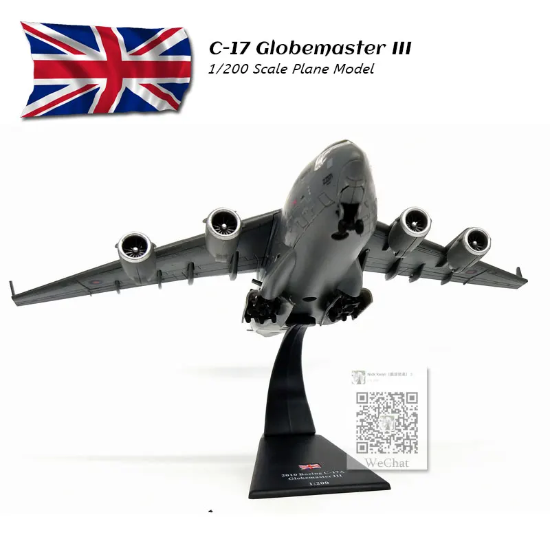 AMER 1/200 масштаб военная модель игрушки США C-17 Globemaster III Военный транспортный самолет литой металлический самолет модель игрушки для подарка