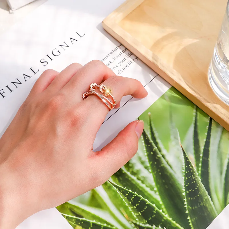 Хит продаж изысканные женские кольца белого цвета с тремя кольцами Женские