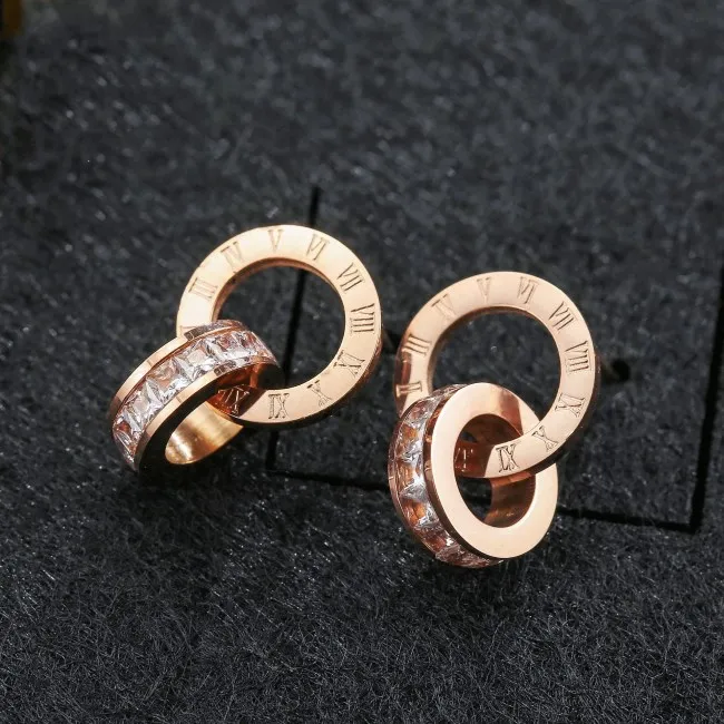 Женские серьги из титановой стали 3 цвета|Серьги-гвоздики| |