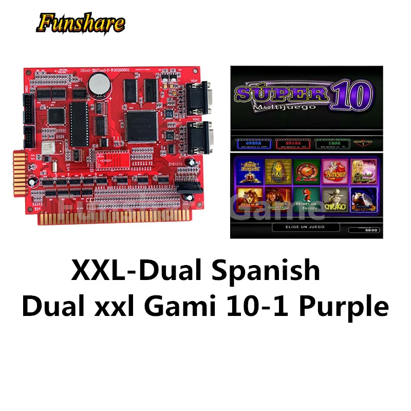 

Casino Slot Machine Multi Game Dual XXL Gami 10-1 Purple Spanish Version