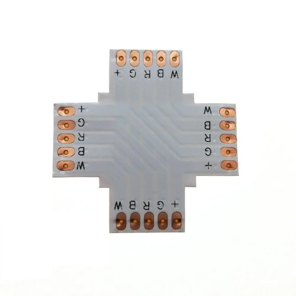 5 шт. 5pin L X T образный светодиодный разъем 10 мм для подключения углов под прямым