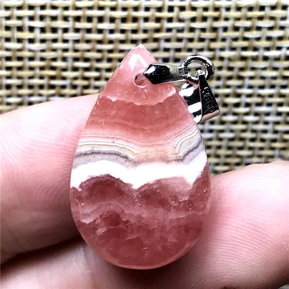 Подвеска из натурального красного родохрозита ювелирные изделия для женщин