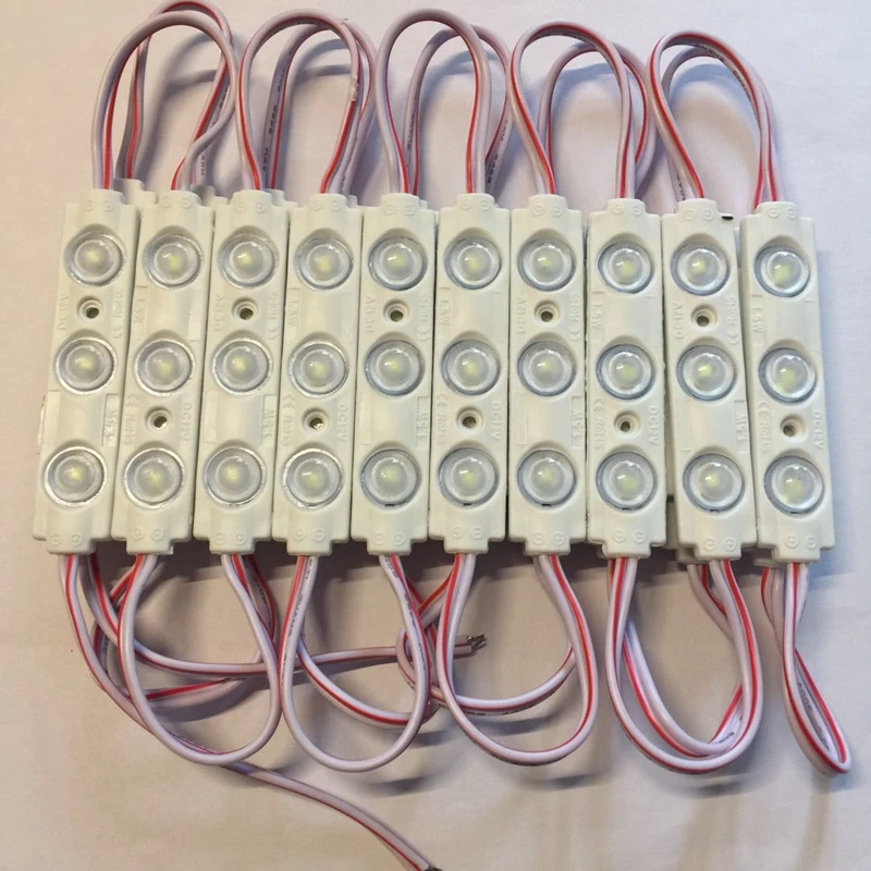 1000pcs 2835 LED Module for Advertising sign DC12V 1.5W Waterproof IP65 Wide Beam angle with Lens Shop Banner Cool white | Освещение