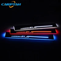 carptah moving led car light door sill scuff plate pathway dynamic streamer welcome lamp for mitsubishi lancer 2009 2014 2015