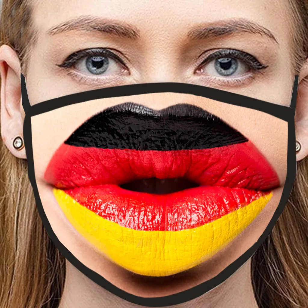 #25 Новинка маска для лица летние сексуальные губы Забавный принт тонкие