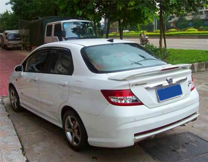 For Fit Spoiler 2004-2007 Honda Jazz sedan jsd ABS plastic Material Car Rear Wing Color | Автомобили и мотоциклы