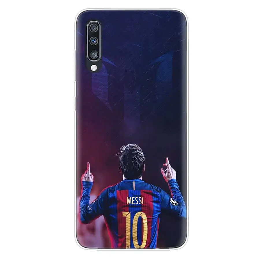 Футбол звезда номер десять Сердце чехол для samsung Galaxy A70 A50 A20E S10E S10 плюс A40 A30 A20 A10 A60 A80 A50S A70S A30S крышка