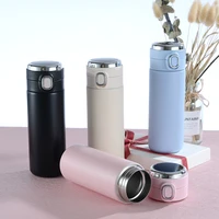 320 420ml intelligent thermos cup temperature display stainless steel solid color thermos cup