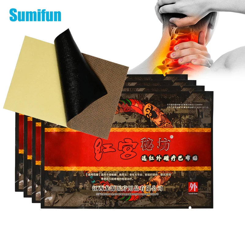 

8pcs Chinese Analgesic Plaster For Rheumatoid Arthritis Muscle Sprain Back Neck Knee Herbal Extract Natural Pain Relief Patch