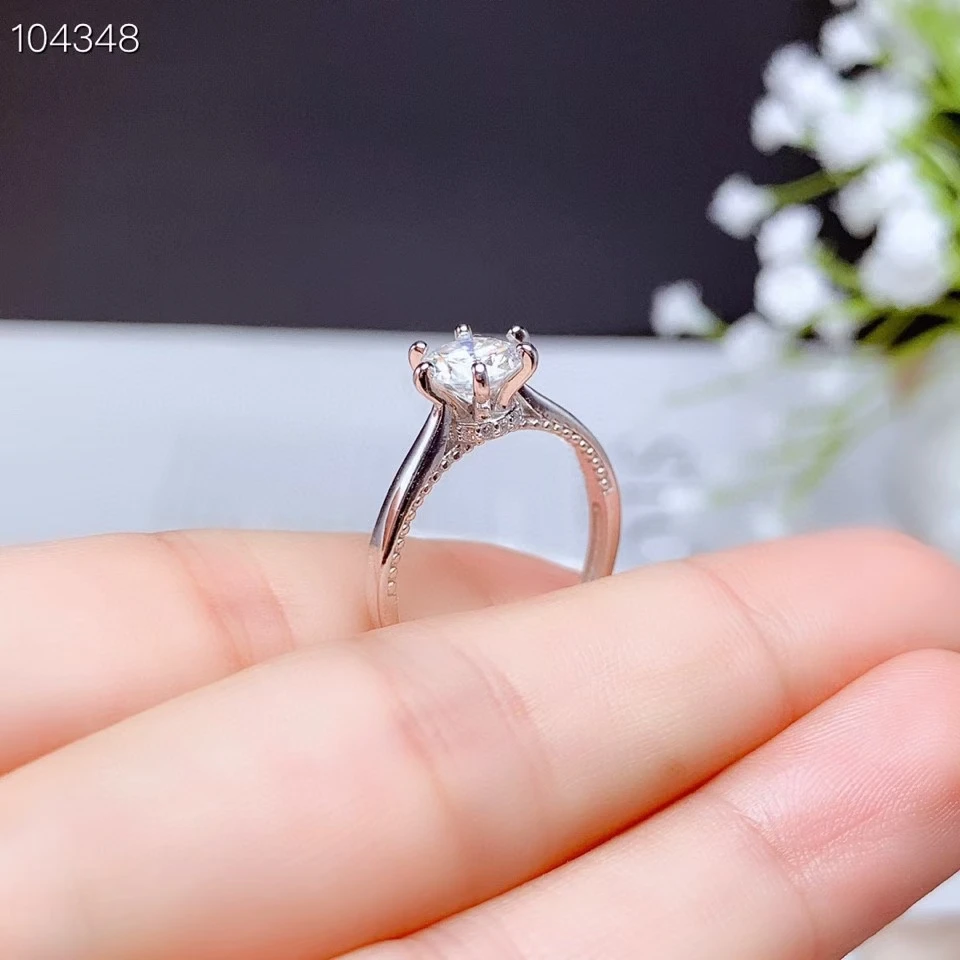 Мужское кольцо с муассанитом серебро 925 пробы 1 карат