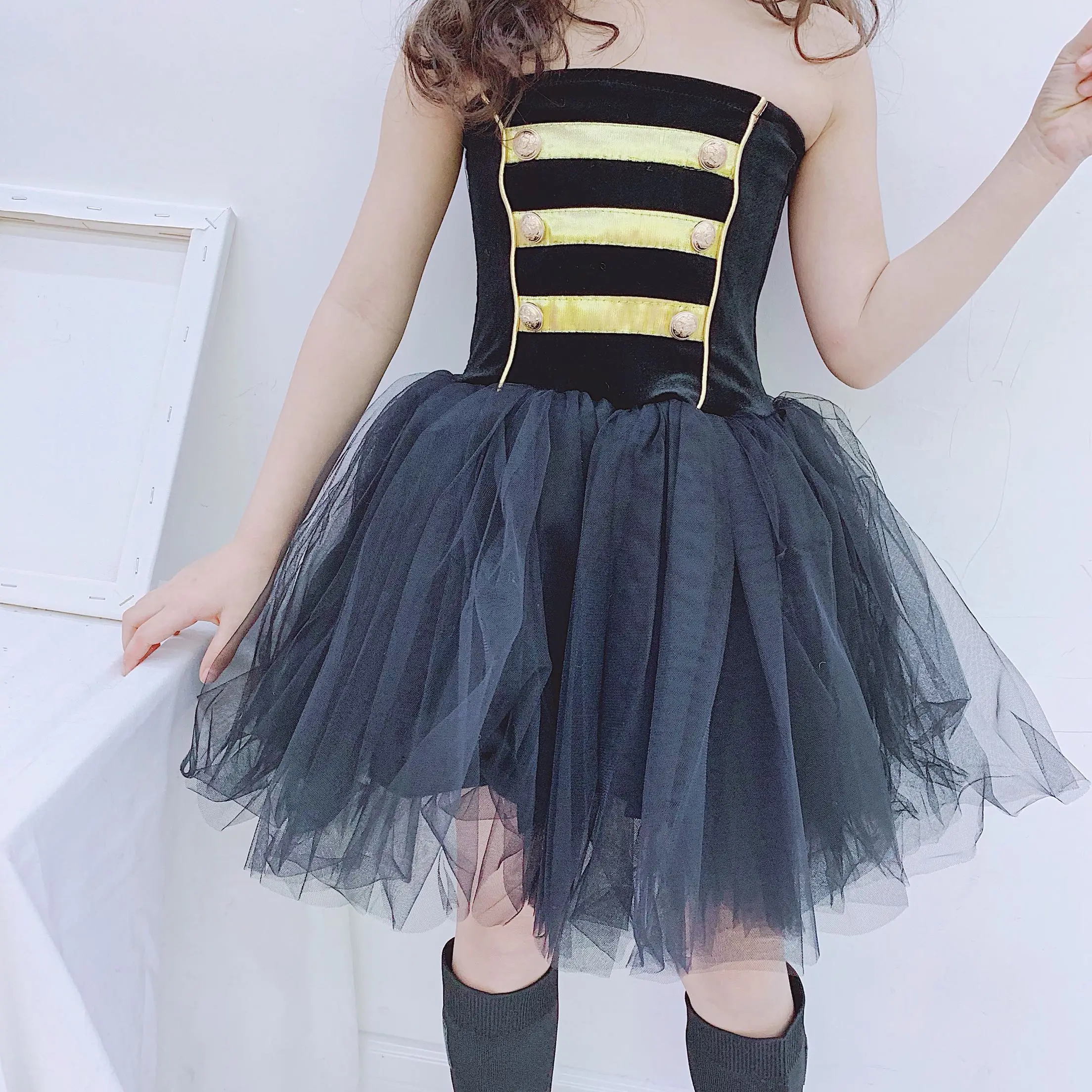 

Kids Girls Tutu Dresses Sleeveless Toddler Girls Princess Dresses Teenager Vestido Children Costume Big Girls for Party Wedding