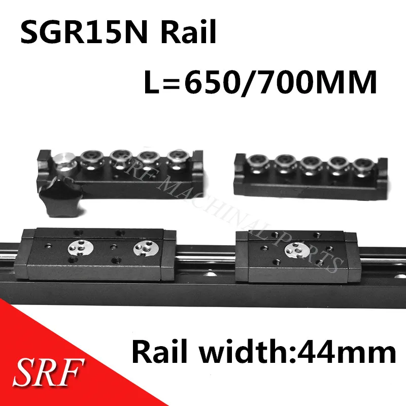 

Double axis roller linear guide rail SGR15N L=650/700mm with SGB15N block multi axis core linear Motion slide rail auminum