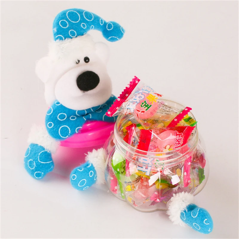 4 шт. в партии Рождественская банка для конфет милый Контейнер Санта-Клаус