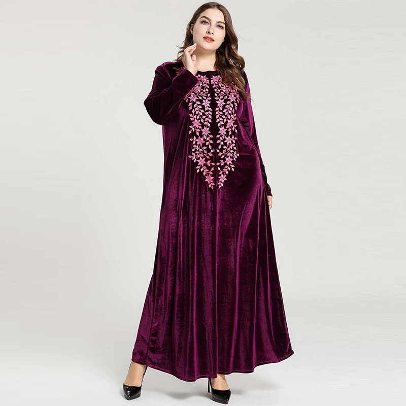 Средний Восток большой размер женское исламское турецкое золотое бархатное с