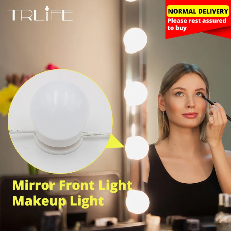 

USB LED Bulb 12V Makeup Lamp Wall Light Beauty Bulbs Kit For Dressing Table Stepless Dimmable Hollywood Vanity Mirror Light
