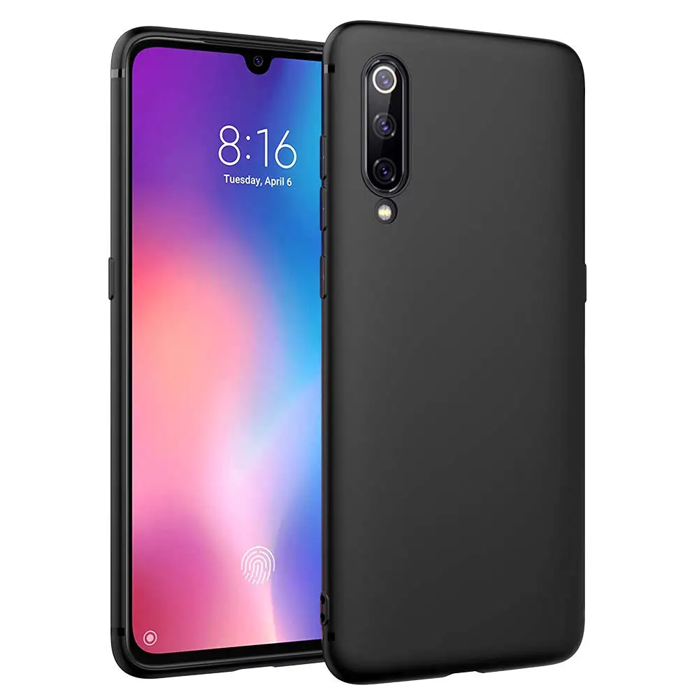 Для Xiaomi Mi 9 Lite 9T Pro SE RedMi Note 8 8A 7A 7 K20 Чехол черный ТПУ чехол для телефона Матовая
