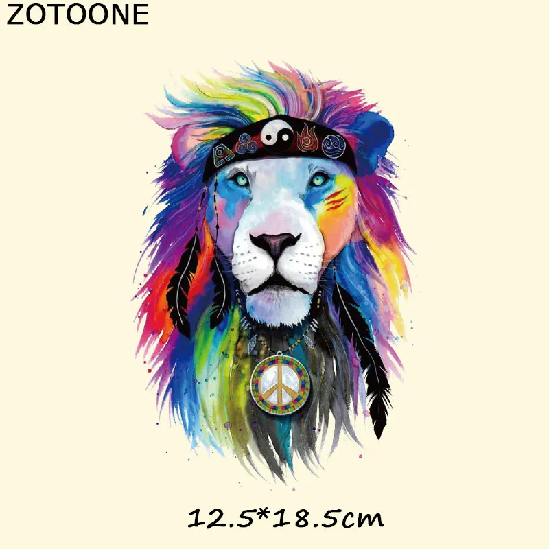 ZOTOONE Утюг на теплопередачи патчи для одежды Череп нашивки в виде животных DIY полосы аппликация на футболку на заказ стикер E - Цвет: 146