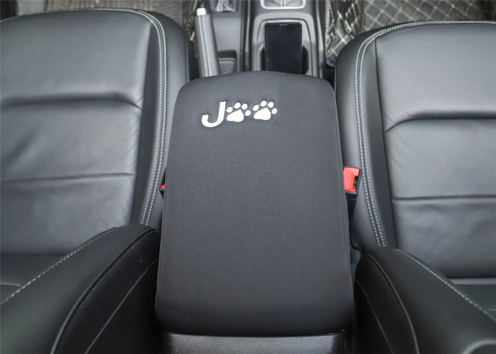 Чехол-подлокотник для Jeep Wrangler JL 2018 2019 2020 2021 2/4-дверные черные автомобильные