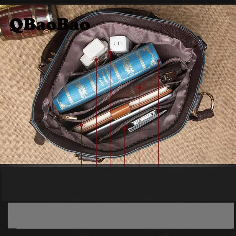 Большая сумка 40 см женская через плечо из натуральной кожи тоут для покупок